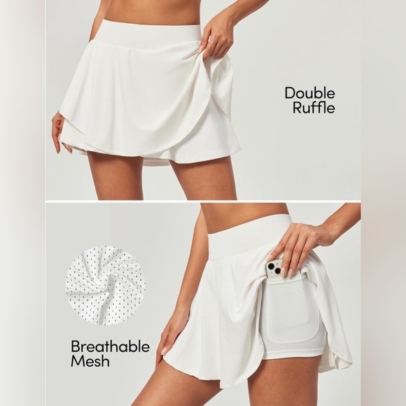 Women’s White Active Skort - Picture 6 of 6